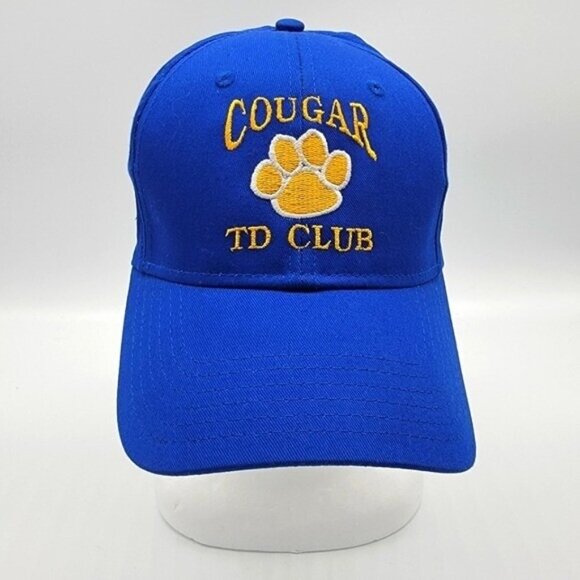 Otto Brand Hat Blue Cougar TD Trucker Cap Adjustable Strap One Size Fits Most - Picture 1 of 6